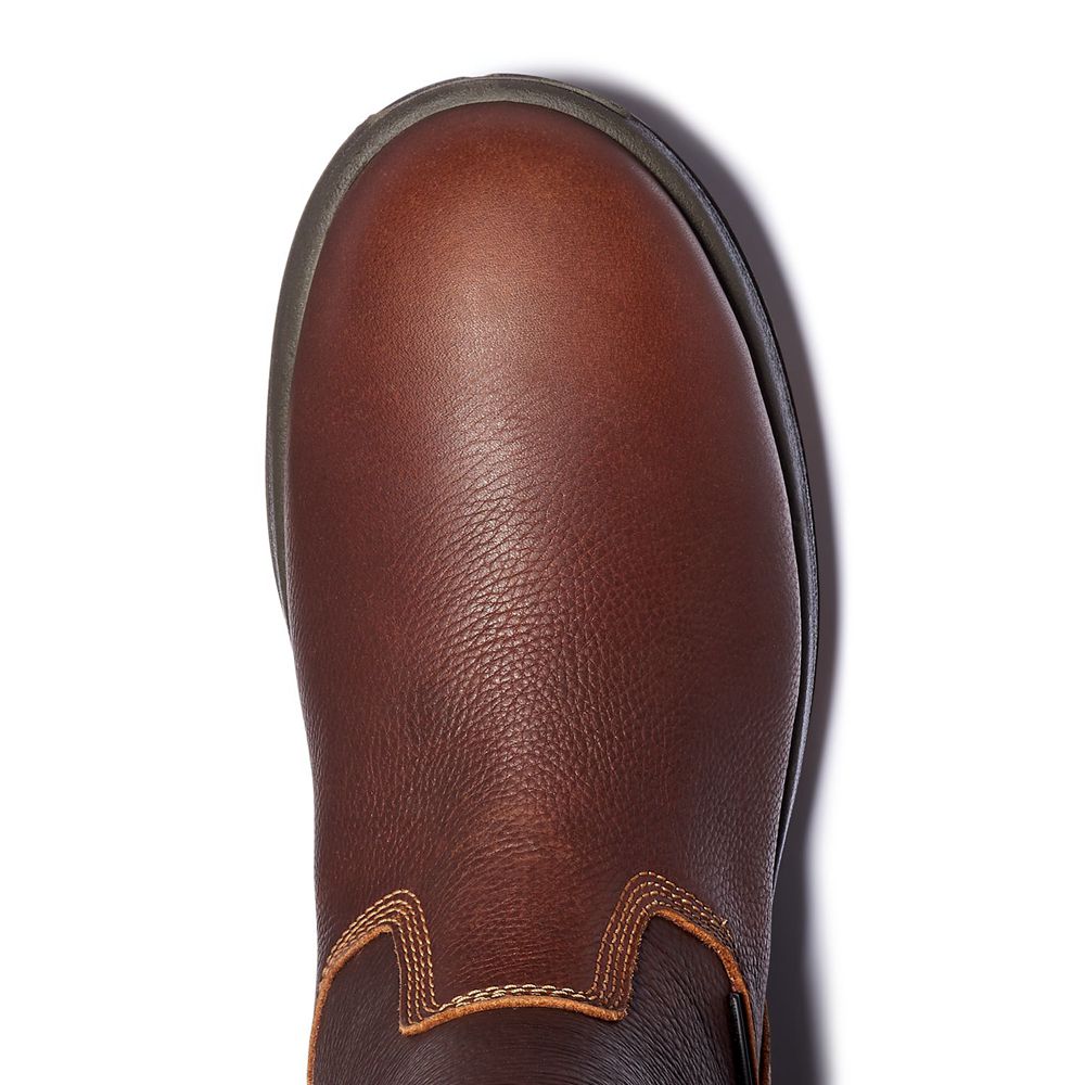 Botas de Trabajo Masculino - Timberland Pro® Helix Hd Soft Toe Pull-On - NCMBK0465 - Marrom